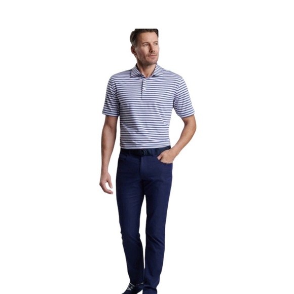 Peter Millar crown sport Sz 40 eb66 Performance 5-Pocket, NWT $160 (40x32) NAVY - Picture 1 of 9